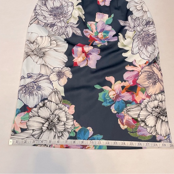 ASOS Women’s Blue Floral Short Sleeve Midi Dress Sz 6 - Picture 9 of 10